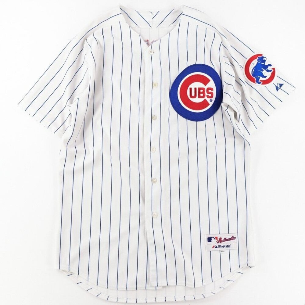 Chicago Cubs Starlin Castro Signed White Jersey USA Made Majestic Authentic 48